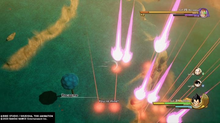 The second enemy is Recoome, who is also at level 25 - Episode 4 | Evil Emperor Frieza | DBZ Kakarot Walkthrough - Evil Emperor Frieza - Dragon Ball Z Kakarot Guide