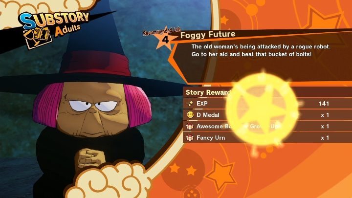 Return to the woman to complete the task - Foggy Future | Side mission in DBZ Kakarot - Attack of the Saiyans - Dragon Ball Z Kakarot Guide