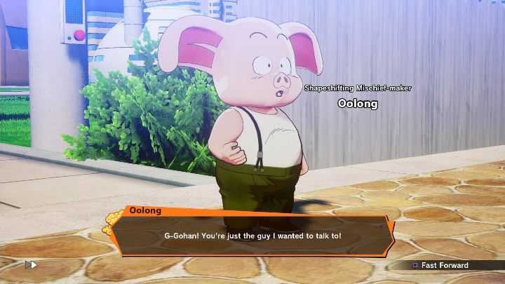 You start the quest by talking to Oolong at the Capsule Corp - Yamchas Alive | Side mission in DBZ Kakarot - Evil Emperor Frieza - Dragon Ball Z Kakarot Guide