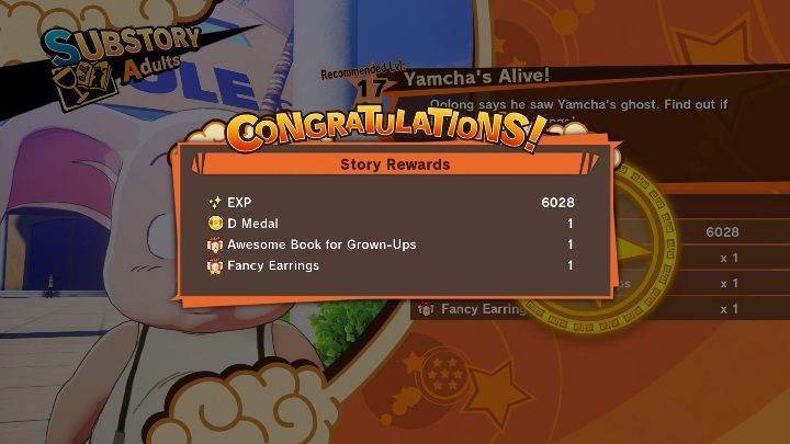 When you find out the truth, go back to the quest giver to get your reward - Yamchas Alive | Side mission in DBZ Kakarot - Evil Emperor Frieza - Dragon Ball Z Kakarot Guide