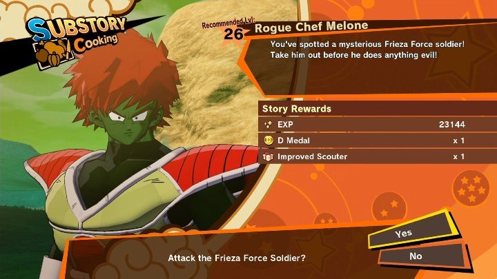 Time frame: From Evil Emperor Frieza - Episode 6: The Magic Words - Episode 6: The Fearsome Emperor - Rouge Chef Melone | Side mission in DBZ Kakarot - Evil Emperor Frieza - Dragon Ball Z Kakarot Guide