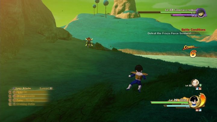 This quest begins with a fight with a Frieza soldier - Rouge Chef Melone | Side mission in DBZ Kakarot - Evil Emperor Frieza - Dragon Ball Z Kakarot Guide