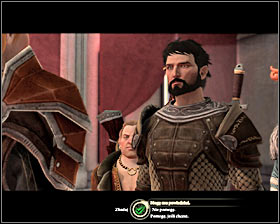 Return again to Aveline (M9, 5) who will be surprised by a negative Donnics reaction #1 - The Long Road - p. 1 - Act II - Dragon Age II Game Guide