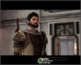 Return to Aveline #1 (M9, 5), who would like to know what was Donnics reaction when he got a gift - The Long Road - p. 1 - Act II - Dragon Age II Game Guide