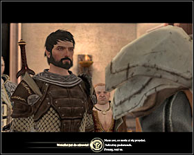 You can find a guardsman Donnic in the southern room in the barracks #1 (M9, 11) - The Long Road - p. 1 - Act II - Dragon Age II Game Guide