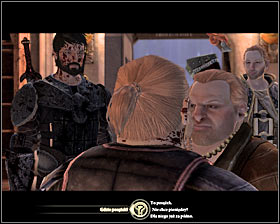 If you have Anders in your party then you can ask him to use his abilities (upper left dialog option) #1, so Bartrand will regain his consciousness temporarily and can talk to his brother - Family Matter - p. 2 - Act II - Dragon Age II Game Guide