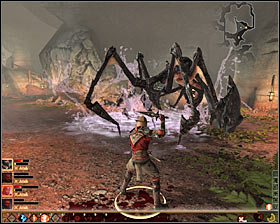 Keeping your weaker party members away from the monster is preferable because varterral, like for example ogres, stomps from time to time #1, which knocks out nearby characters and deal them some damages - A Murder of Crows - p. 1 - Act III - Dragon Age II Game Guide