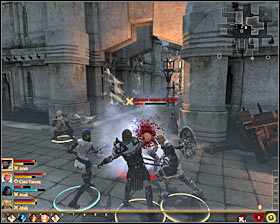 As usual start the battle with attacking weaker raider warriors and raider archers #1 - Fools Rush In - Act I - Dragon Age II Game Guide