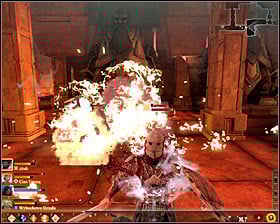 Get ready because when you get to the fork (M30, 2) a group of giant spiders #1 will appear - Magistrates Orders - p. 1 - Act I - Dragon Age II Game Guide