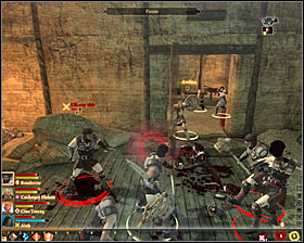 After you reach the location, examine carefully an entrance to the southern room - Bait and Switch - p. 1 - Act I - Dragon Age II Game Guide