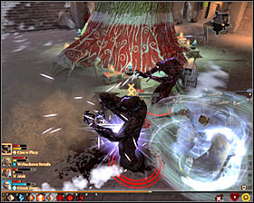 Huon will summon quite a group of monster to help him, but you should attack him in the first place #1 - On the Loose - p. 2 - Act III - Dragon Age II Game Guide