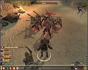 During this fight you will not only have to have Arvaarad (Qunari group leader) #1, but also with Karashok, Karasaad and Ashaad - Shepherding Wolves - p. 2 - Act I - Dragon Age II Game Guide