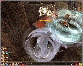 At the beginning it is better to fight at the ground floor as there are too many traps upstairs - Justice - p. 1 - Act III - Dragon Age II Game Guide