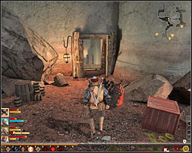 After finishing fighting start an interaction with the first deposit of dragon rock #1 (M81, 2) - Justice - p. 2 - Act III - Dragon Age II Game Guide