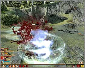 As quick as you can deal with the leader of thieves #1, because he is the assassin and his surprising attacks can do much harm - Memento of the Dalish; A Small Problem - Act III - Dragon Age II Game Guide