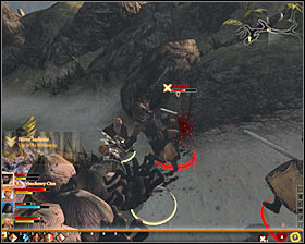 You can start performing the task after unblocking the shore - Terror on the Coast - Act I - Dragon Age II Game Guide