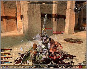 The last third group is waiting in the western area of warehouses (M19, 15) and there will be many more enemies #1 - Last of His Line - Act I - Dragon Age II Game Guide