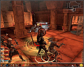 If you only want to find a book, you can go north right away, but I suggest spending some time checking the eastern room #1 - Forbidden Knowledge - p. 1 - Act II - Dragon Age II Game Guide