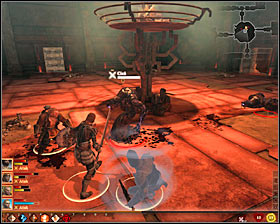 For the time being ignore the book you can see in the distance because in the central thaig room you will have to take part in a difficult and long fight with different kinds of monsters - Forbidden Knowledge - p. 1 - Act II - Dragon Age II Game Guide
