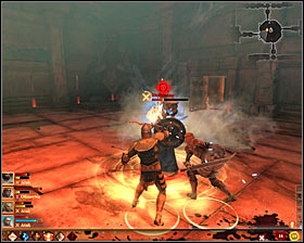 Now you can come up to sinister book #1 (M57, 4) and start interaction with it - Forbidden Knowledge - p. 1 - Act II - Dragon Age II Game Guide