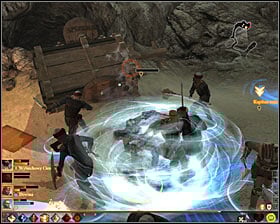If you picked mercenaries as your allies, you will have to fight the Blood Mages - Elves at Large - Act II - Dragon Age II Game Guide