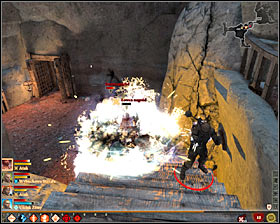 The aim is to find the entrance to the cave (M28, 7), leading to localization [Wounded Coast - Bounty Hunters Hiding Place#1 (M62, 1) - Search and Rescue - Act II - Dragon Age II Game Guide