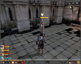 After the fight check the bodies of all defeated enemies, the most important is the body of crazy recluse #1, because you will find there The Eyes of Azure Jamos - The Eyes of Azure Jamos - Act II - Dragon Age II Game Guide