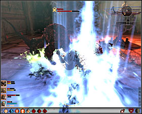 It is worth sending at least one warrior to eliminate Hybris #1, but the rest of the team should keep a safe distance - The Awiergan Scrolls: Pride Unbound - Act III - Dragon Age II Game Guide