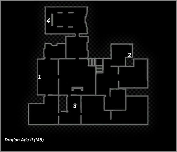 Legend - Map M5 Blooming Rose (daytime); Map M6 Blooming Rose (night-time) | Maps - Maps - Dragon Age II Game Guide