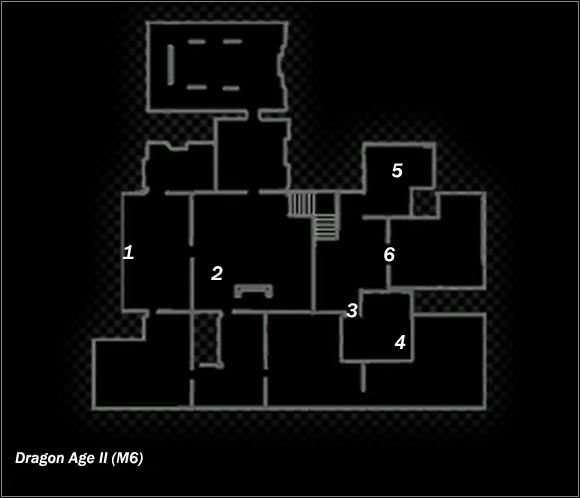 Legend - Map M5 Blooming Rose (daytime); Map M6 Blooming Rose (night-time) | Maps - Maps - Dragon Age II Game Guide