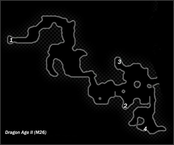 Legend - Map M25 Sundermount; Map M26 Sundermount Caverns | Maps - Maps - Dragon Age II Game Guide