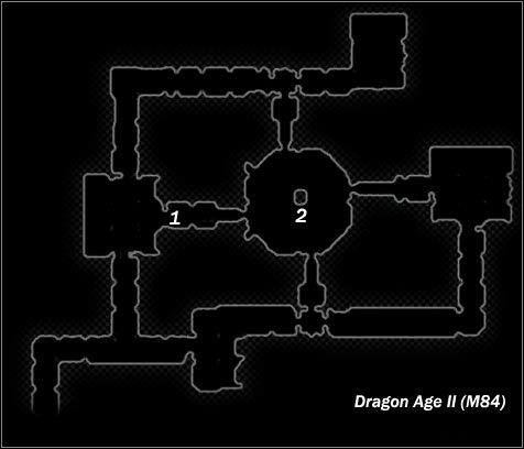 Legend - Map M83 Antivan camp; Map M84 Hidden Lair | Maps - Maps - Dragon Age II Game Guide