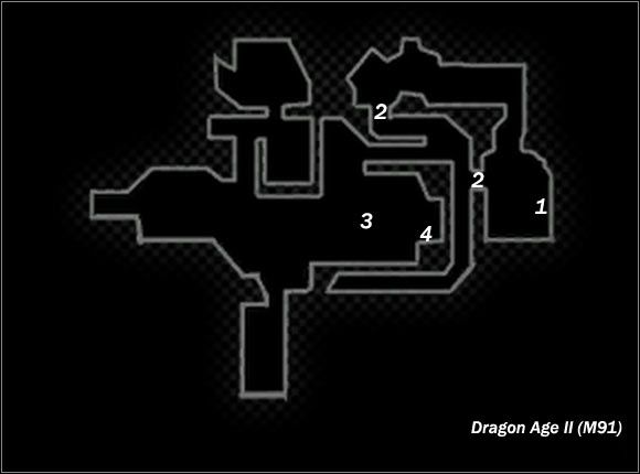 Legend - Map M91 Secret Rendezvous site; Map M92 Gallows Prison | Maps - Maps - Dragon Age II Game Guide