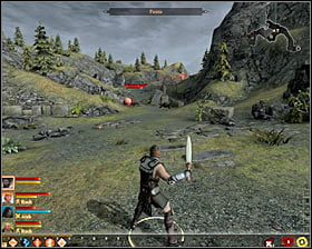 Leave Hightown using one of the routes and choose the third bookmark in the world map (lower right corner of the screen) - Long Way Home - p. 1 - Act I - Dragon Age II Game Guide