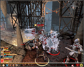 If you chose the second or third option, the fight will begin as soon as the conversation ends - Wayward Son - p. 2 - Act I - Dragon Age II Game Guide