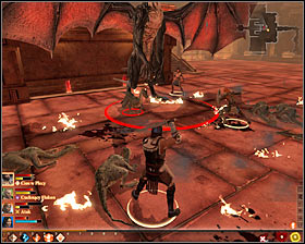 Start attacking the Dragon, of course aiming at temporarily slow or stop his movements #1 - The Deep Roads Expedition - p. 2 - Act I - Dragon Age II Game Guide