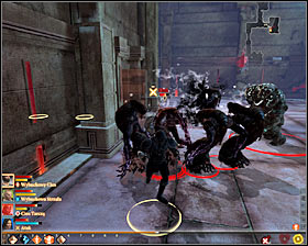 Return to the altar and head towards the southern door #1 (M46, 3) - The Deep Roads Expedition - p. 3 - Act I - Dragon Age II Game Guide