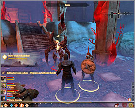 The Rock Wraith Abomination will want you to kill the crypt guardian in return for the exit key - The Deep Roads Expedition - p. 3 - Act I - Dragon Age II Game Guide