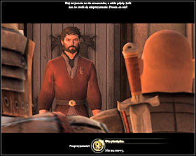 The conversation with Dougal (M14, 14) will happen probably right after you talk with Aveline as a part of Prime Suspect#1 - Profit and Loss - Act II - Dragon Age II Game Guide