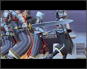 Right at the beginning of the conversation you will have to express your readiness (upper right dialogue option) #1 and of course it would be wise to save our game earlier - The Last Straw - p. 2 - Act III - Dragon Age II Game Guide