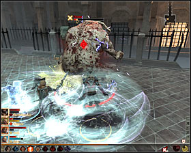 You have to keep cautious, as Orsino will not only perform efficient direct attacks, but also use blood magic, grabbing random characters and sucking out their life #1 - The Last Straw - p. 3 - Act III - Dragon Age II Game Guide