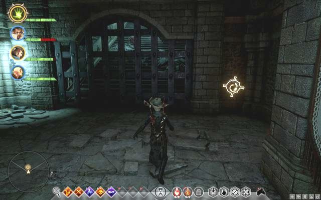 The spinning wheel for the gate - Dragon Age Inquisition: In Hushed Whispers (siding with mages) - Main storyline quests (The Path of the Inquisitor) - Dragon Age: Inquisition Game Guide & Walkthrough