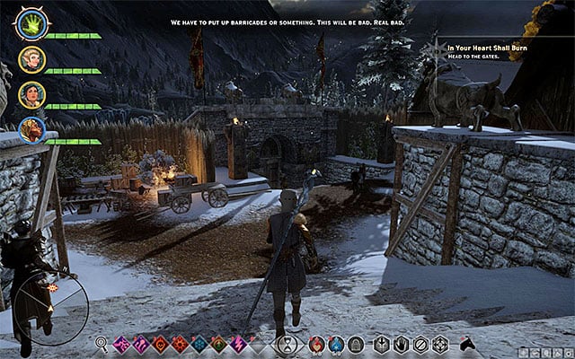 Reach the Havens main gate - Dragon Age Inquisition: In Your Heart Shall Burn - Main storyline quests (The Path of the Inquisitor) - Dragon Age: Inquisition Game Guide & Walkthrough