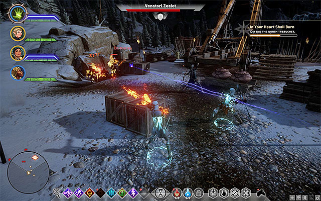Fight near the first catapult - Dragon Age Inquisition: In Your Heart Shall Burn - Main storyline quests (The Path of the Inquisitor) - Dragon Age: Inquisition Game Guide & Walkthrough