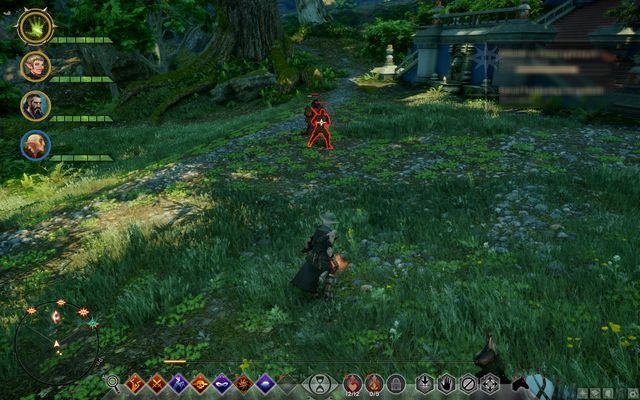 One of Fairbankss soldiers - in front of the pavilion, in the center of the map - Dragon Age Inquisition: Fairbanks Patrol Under Attack - Side Quests - Emerald Graves - Dragon Age: Inquisition Game Guide & Walkthrough