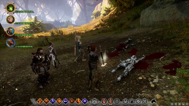 The dead bodies will show you the way. - Dragon Age Inquisition: The Loss of a Friend - The Frostback Basin - Jaws of Hakkon DLC - Dragon Age: Inquisition Game Guide & Walkthrough