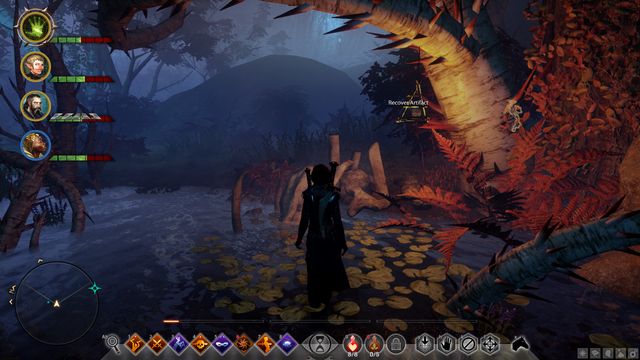 One of the artifacts hanging from a tree. - Dragon Age Inquisition: It remains to be seen - The Frostback Basin - Jaws of Hakkon DLC - Dragon Age: Inquisition Game Guide & Walkthrough