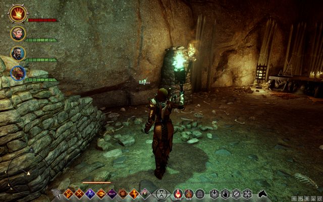 Runes in the cave in Avvar village. - Dragon Age Inquisition: It remains to be seen - The Frostback Basin - Jaws of Hakkon DLC - Dragon Age: Inquisition Game Guide & Walkthrough