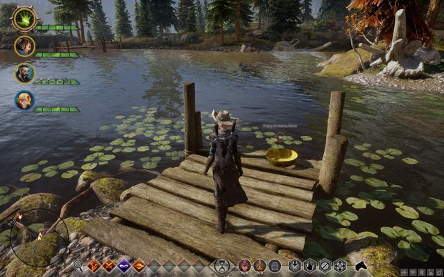 The golden bowl on the lakeside - Dragon Age Inquisition: A Spirit in the Lake - Side quests - The Hinterlands - Dragon Age: Inquisition Game Guide & Walkthrough