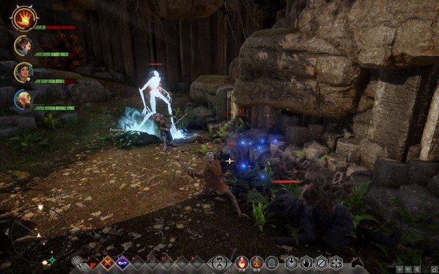 Wolves inside the cave - Dragon Age Inquisition: Trouble with Wolves - Side quests - The Hinterlands - Dragon Age: Inquisition Game Guide & Walkthrough